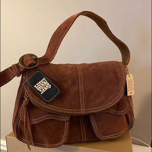 Lucky Brand - Shoulder bag - Hobo bag - brown - Suede leather - New with Tags